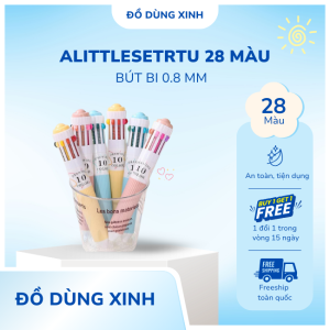 Alittlesetrtu 28 Màu Bút Bi 0.8 Mm