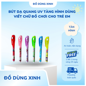 Bút Dạ Quang UV Tàng Hình Dùng Viết Chữ Đồ Chơi Cho Trẻ Em